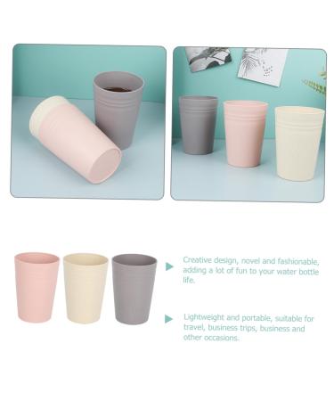 FRCOLOR 12 pcs Reusable Plastic Toothbrush Holder Cups Eco-Friendly Wheat Straw Organizer for Students & Picnics - Buy Online on GoSupps.com