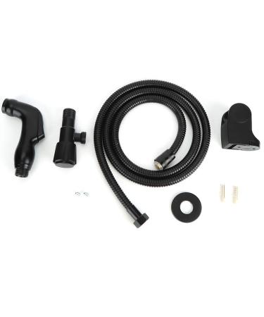 WC Bidet G1/2 Black Stainless Steel Handheld WC Bidet Sprayer Set Attachment Bathroom Accessories