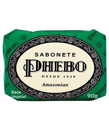 Linha Tradicional Phebo - Sabonete em Barra de Glicerina Amazonian 90 Gr - (Phebo Classic Collection - Glycerin Bar Soap Amazonian Soap 3.2 Oz)