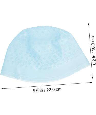 1 Set Hair Color Highlighter Cap Salon Hair Coloring Dye Cap Hair Bleaching Kit Hair Bleaching Cap Color Hair Dye Hair Coloring Caps Colored Hat Crochet Stainless Steel Clamshell 22X16X1CM blue - Buy Online on GoSupps.com