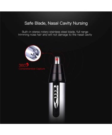 Professional Ear and Nose Hair Trimmer - Painless Dual Edge Clippers for Men & Women - IPX7 Waterproof & Easy Cleansing - Buy Online on GoSupps.com