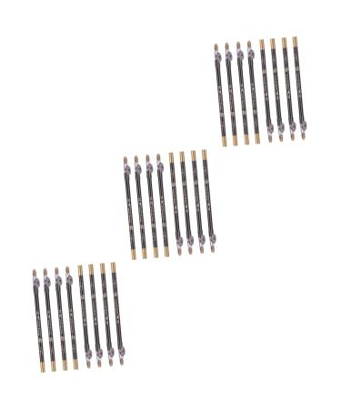 Didiseaon 24 Pcs Pencil Sharpener Eyebrow Pencil Eyeliner Brown Pencil with Sharpener Makeup Pencil Wooden 1 count (Pack of 1) Blackx3pcs