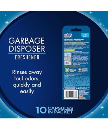 Glisten Garbage Disposal Cleaner & Deodorizer | Lemon-Scented Cleaning Towels | 10 Easy-to-Use Capsules | Odor Eliminator for Kitchen Sinks - International Shipping - Buy Online on GoSupps.com