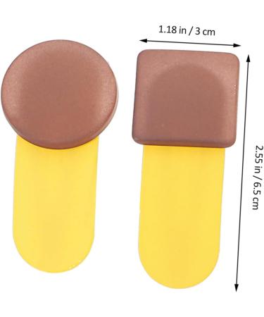 FRCOLOR 5 Pairs geometric hairpin hair clips snap square hair snap hair barrettes geometric hair clips glitter snap hair clips girl bang clips rhinestone hair side clip resin round child - Buy Online on GoSupps.com