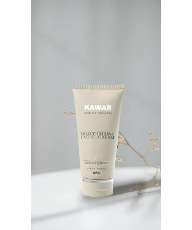 KAWAR Dead Sea Face Moisturizer - Hyaluronic Acid Niacinamide & Ceramides for Soft Smooth Skin | Vegan Long-Lasting Hydration for Men & Women - 5.1 fl oz - Buy Online on GoSupps.com