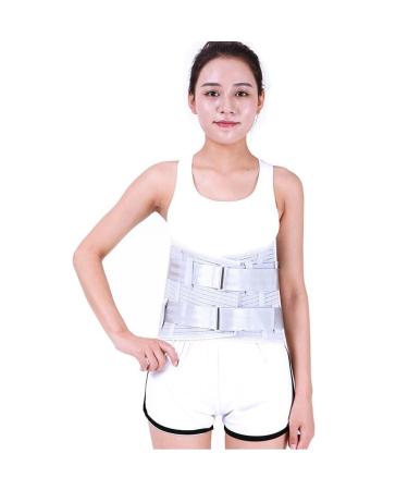 Tylxayoxa lumbar support belts lower back support with curved aluminum stripes breathable mesh inserts two adjustable Velcro tapes (size: XL)