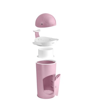 Kindsgut Windeleimer Wal Zartrosa | Odor-Tight Diaper Bin with Refill Film | Eco-Friendly Easy to Clean Beautiful Whale Design - Buy Online on GoSupps.com