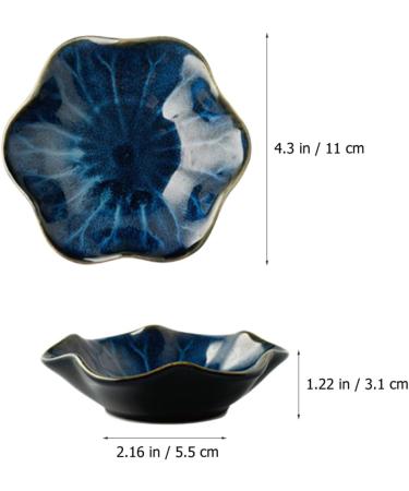 Alipis 2pcs Bowl Vinegar Snack Dip Soup Chili Side BBQ Kitchen Bowls Shaped Dipping Ceramics Container As Shown 11x5.5cm - Buy Online on GoSupps.com