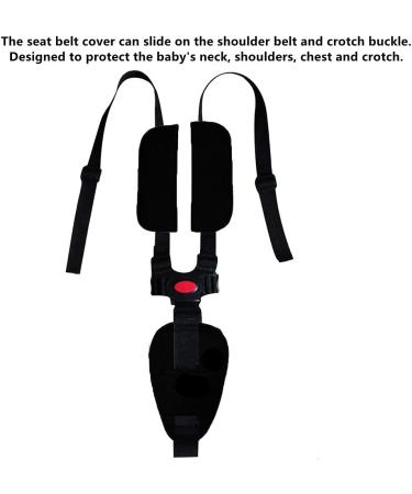 Universal Soft Comfort Seat Belt Covers for Toddlers - 3pc Set for Car Seats, Strollers, High Chairs - Baby Shoulder Strap Crotch Harness Pad - Buy Online on GoSupps.com