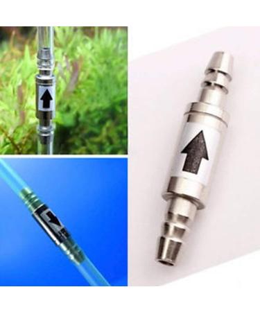 Nikou Stainless Steel One-Way Ratio Valve | Anti-Backlog Non-Return Valve for Aquarium CO2 Systems | Compatible with 4/6mm Hoses - Buy Online on GoSupps.com
