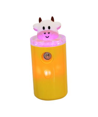 Moisturizer Air Diffuser Small Humidifier Plant Pocket Size Humidifier Face Steamer 3.8x3.8x10.8cm Yellow
