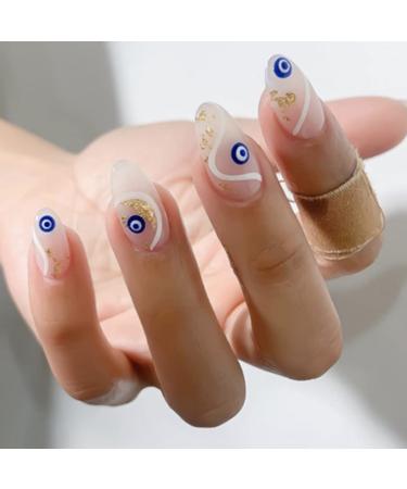 Evil Eye Nail Art Stickers Decals - 3D Self-Adhesive Nail Supplies for Women - Witch Nail Design - 6 Sheets - Buy Online on GoSupps.com