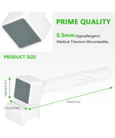 LOPHE Microneedle Derma Roller Stamp Pen 0.5MM Needles for Women & Men Professional Microneedling Stamp Derma Manual Pen for Face Body Hair Beard Growth Skin Care Home Micro Needling 0.5mm Unadjustable - Buy Online on GoSupps.com