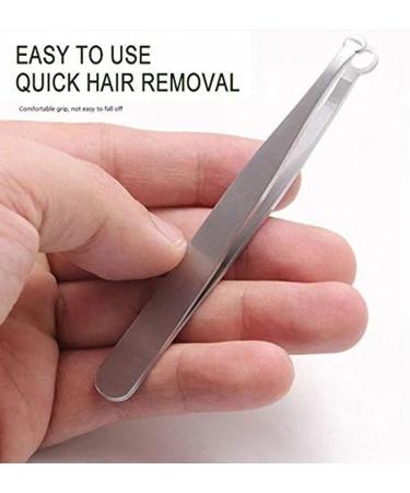 Stainless Steel Tweezers Hair Tweezers Nasal Clippers for Men Hair Clops Hair Clamp Eyebrow Clippers Nose Hair Trimmer for Men Nasal Hair Facial Tools Nose Hair Clip Face Remover - Buy Online on GoSupps.com