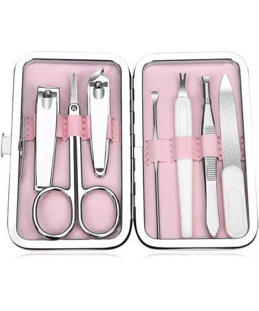 Nail Clippers Set Beauty Manicure Nail File Nail Clipper Tool Ladies Portable Personal Care Set 7 Pieces Traveling (Color : Green) - Buy Online on GoSupps.com