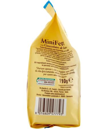  Italian Gourmet E.R. Mulino Bianco Pack of 6 mini milk chocolate rusks for a delicious breakfast 110g - Buy Online on GoSupps.com