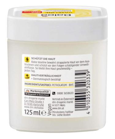 Balea Vaseline 125 ml (2 Pack) - Moisturizing & Soothing Skin Care | Buy Internationally - Buy Online on GoSupps.com