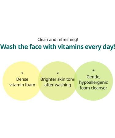 CLIO GOODAL Vitamin C and Green Mandarin Cleansing Foam for Sensitive Skin Gentle Deep Cleansing Formula Rich Foaming Facial Cleanser 507 fl oz Q2 - Buy Online on GoSupps.com