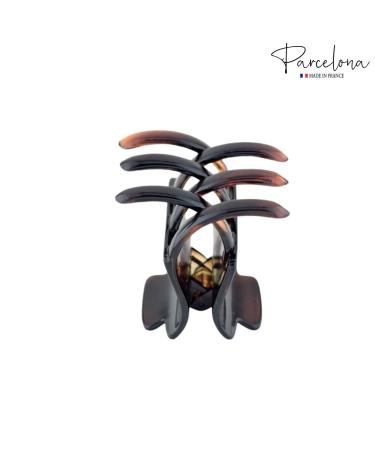 Parcelona French Square Tortoise Cellulose Acetate Hair Claw Clip - 1 3/4 inch - Buy Online on GoSupps.com
