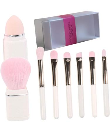 POPETPOP 4 Sets Makeup Brush Set Makeup Foundation Brush Mini Tools Cosmetic Eye Brush Facial Kit Women Eye Shadow Brush Sponges Women Makeup Supplies White Makeup Set Travel Plastic Face - Buy Online on GoSupps.com