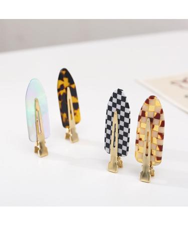 scicent Hair Grips 6 Pieces Fashion No Trace Hair Clips with Spring No-Slip Hair Pins Acetate Hairpin for Makeup Hairstyle Accessories for Women Girls Cute Hair Barrettes for Party - 28606 - Buy Online on GoSupps.com