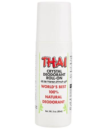 Thai Crystal Mist Roll On By Thai Deodorant Stone - 3 Oz 3 Pack