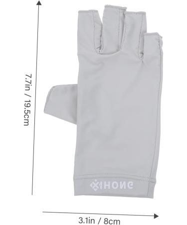 Healeved 2 Pairs Gloves Nail Gloves Nails Gel Sun Protection Gloves Womens Gloves Gel Manicure Gloves Nail Art Fingerless Gloves Gel for Nails Fabric Hand Women's - Buy Online on GoSupps.com