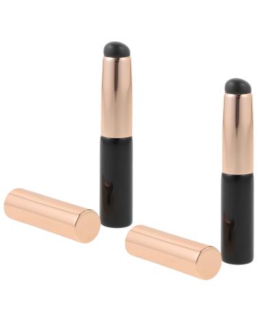 Beaupretty Silicone Makeup Applicator Lip Gloss Makeup Brush Applicator Silicone Lip Brush Tube Type Concealer Brush Lip Makeup Brush Lipstick Brush Miss Cangzhou Dust-proof Wood