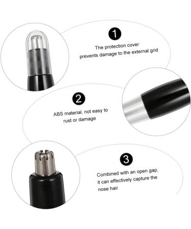 NOLITOY Electric Nose Hair Trimmer - 2 Pcs Facial Hair Remover & Body Shaver | Battery-Powered Nose Hair Razor for Men & Women - Buy Online on GoSupps.com