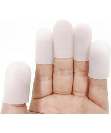 Silicone Finger Protectors - 10 Pieces for Cracked & Dry Skin Nail & Fingertip Protection Ideal for Secure Coverage - Buy Online on GoSupps.com