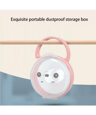 Vreplrse Baby Pacifier Storage Box | Reusable Portable Travel Holder for Newborns & Toddlers - Beige - Buy Online on GoSupps.com