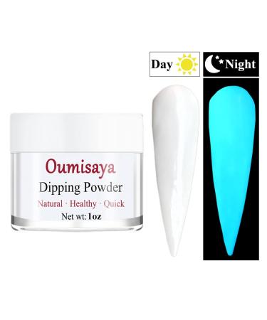 Glow in the Dark White Nail Dip Powder 1OZ GL061 - Fluorescent French Nail Art - Buy Online on GoSupps.com
