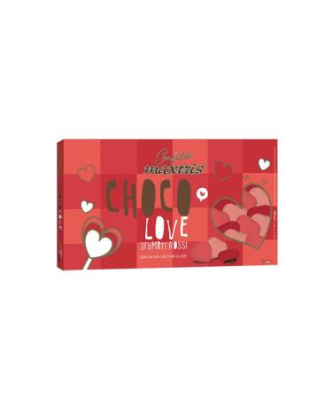 maestri confettieri Drag es Maxtris Choco Love Smoked Hearts with Chocolate Red