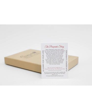 Pawprint Pet Memorial Wind Chime - Sympathy Gift for Grieving Pet Owners - Includes Poem Card - Buy Online on GoSupps.com