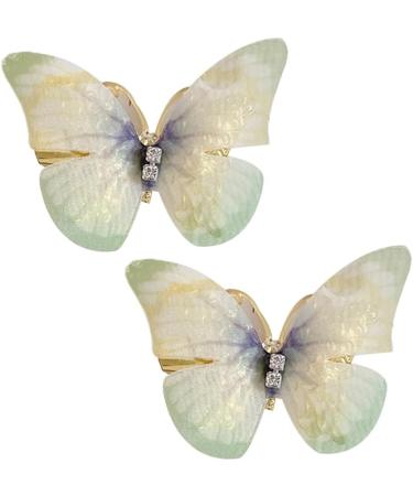hgnxa Moving Butterfly Hair Clip Metal Hair Clamps for Thick Hair Thin Hair for Women Girls Strong Hold Hair Accessory Ying green - Buy Online on GoSupps.com
