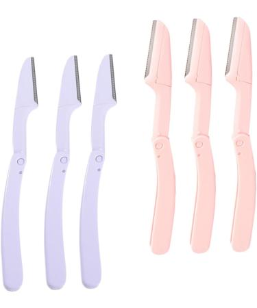 FRCOLOR 12 Pcs Eyebrow Shaving Tool - Facial Hair Remover & Eyebrow Shaper Razor for Flawless Beauty - Purple Cosmetic Trimmer - Buy Online on GoSupps.com