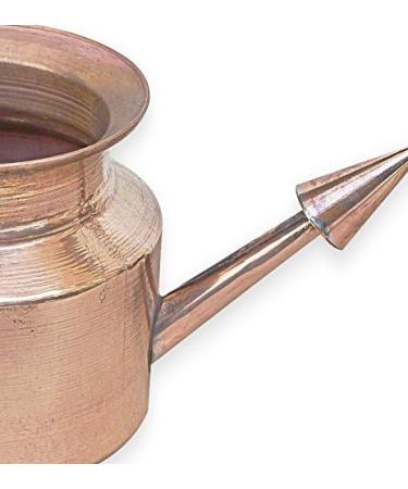 RoyaltyLane Copper Neti Pot - Ayurvedic Nasal Cleansing System - 3x3 - Buy Online on GoSupps.com