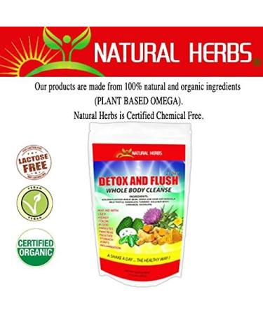 Detox & Flush Whole Body Cleanse - 14 oz Dietary Supplement with Milk Thistle Extract - Buy Online on GoSupps.com