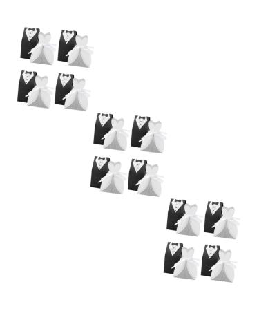 Healeved 120 Pcs Deep Impression Bag Delicate Patterns Wedding Candy Case Candy Box Bride Box Paper