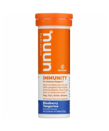 Nuun Immunity: Blueberry Tangerine Enhanced Hydration Tablets (2-Pack of 10 Tabs each)