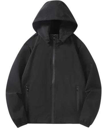 oelaio Lightweight Waterproof Jacket Women Hoodies Winter Fall Lightweight Long Sleeve Oversied Full Zip Coat Ourtwear Black#13 Medium - Buy Online on GoSupps.com