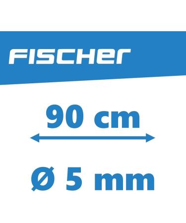 FISCHER Chain Lock with Numbers - 5mm Diameter 20mm Width 90cm Length | Secure Your Belongings | Black Uni Key Design - Buy Online on GoSupps.com