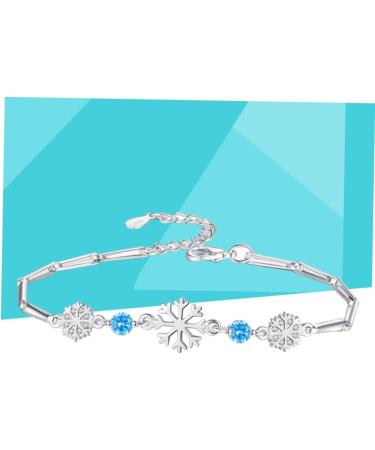 Yardenfun wrap bracelets for women beach bracelet Snowflake Bracelet gift friendship Miss jewelry medium Blue - Buy Online on GoSupps.com