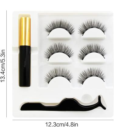 Magnetic Eyelashes Magnetic Eyeliner Kit 3D Magnetic Lashes with Natural Look Magnetic Eyelashes - Buy Online on GoSupps.com