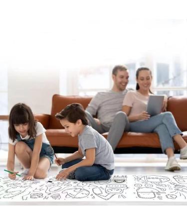 Kids' Animal World Drawing Roll - DIY Painting Paper Roll for Coloring and Sticky Wall Stickers - Buy Online on GoSupps.com