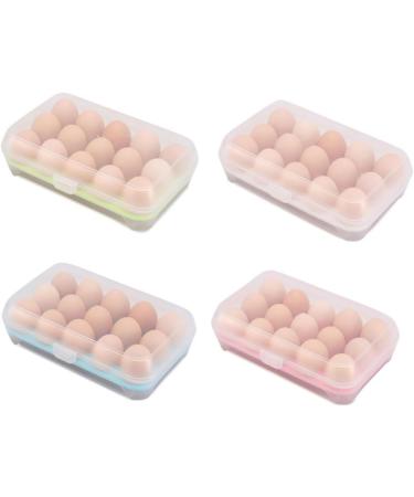 OSALADI 15 Eggs Egg Holder Tray Egg Holder Basket Egg Holder for Fridge Egg Storer Container Box Egg Tray White Medium - Buy Online on GoSupps.com