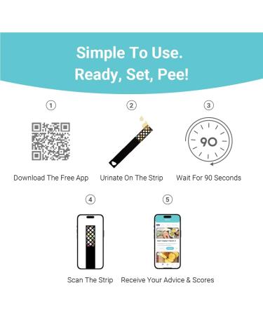 Vivoo 2.0 | Advanced Urine Test Strips with App | at Home Urine Test Strips for Keto Test Calcium Vitamin C Proteins Salinity Hydration and More | 3 Month / 12 Tests 4 count (Pack of 3) - Buy Online on GoSupps.com