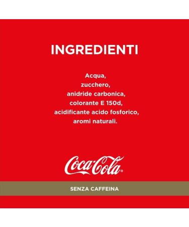 Cola-Cola Senza Caffeina PET Soft Drinks 1.5L Coke Free Caffeina (Pack of 6) - Buy Online on GoSupps.com