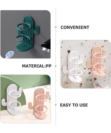 Wall-Mounted Toothbrush Holder Set | Cabilock Self-Adhesive Toothbrush Stands for Kids & Razors - 4-Pack - Buy Online on GoSupps.com