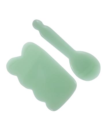 Goohochy 2st Massage board Face shame trigger-point massage device Face tools for skin care Face massage tool acupuncture board Guasha scraps acupuncture booth Bowling jade